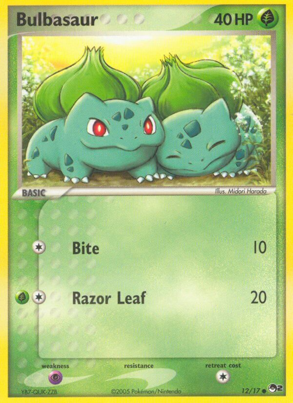 Bulbasaur Pokémon card
