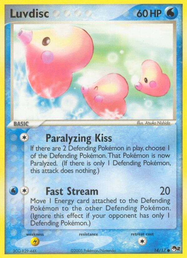 Luvdisc Pokémon card