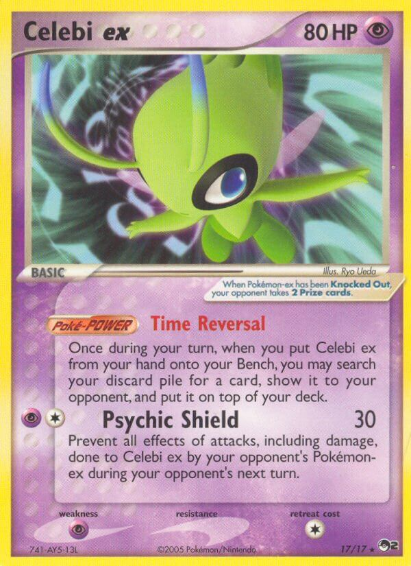 Celebi ex Pokémon card