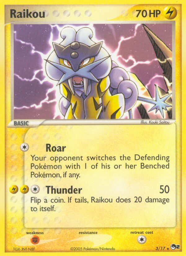 Raikou Pokémon card