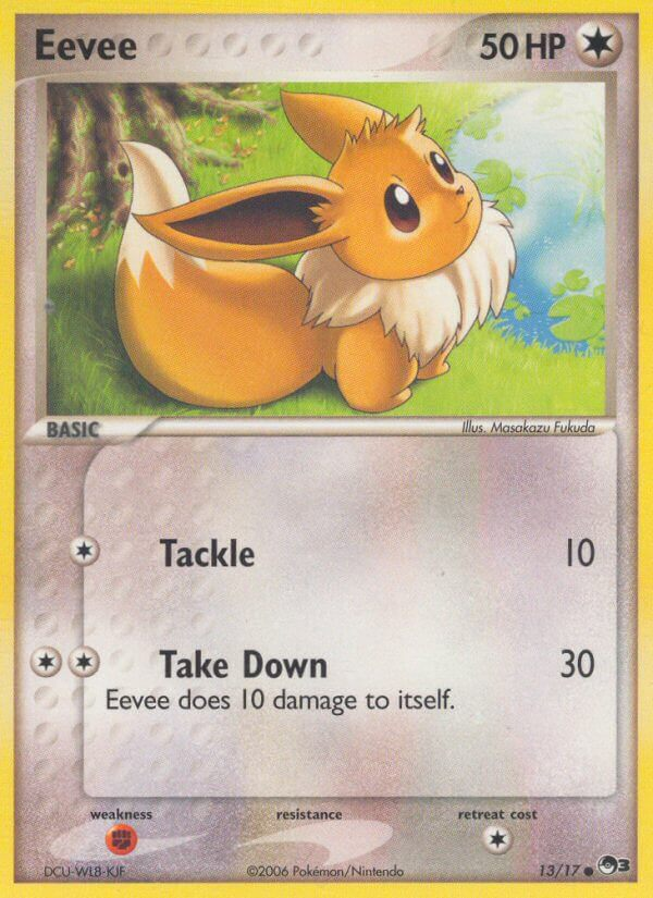 Eevee Pokémon card