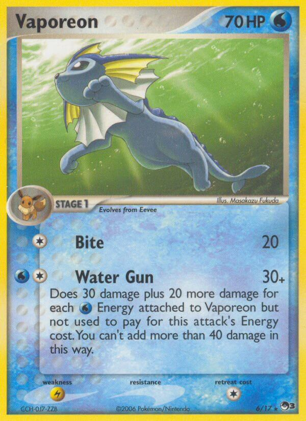 Vaporeon Pokémon card