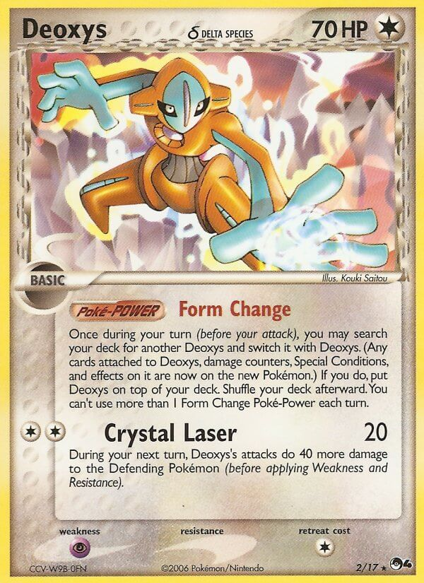 Deoxys δ Pokémon card