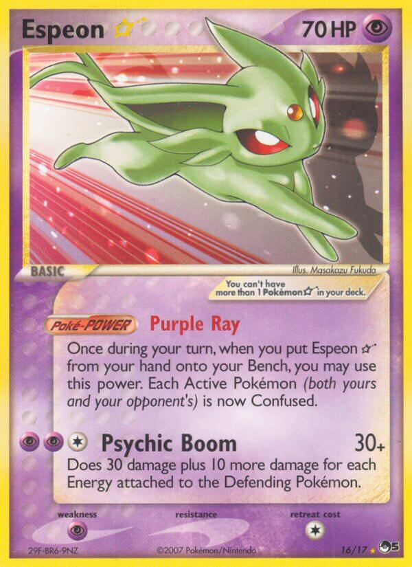 Espeon Star Pokémon card