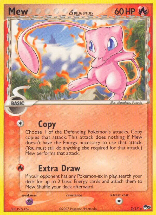 Mew δ Pokémon card