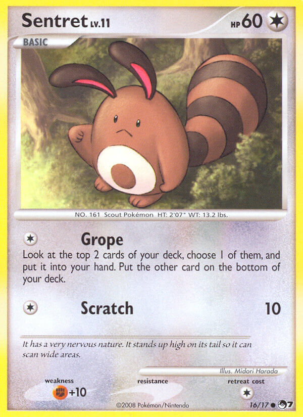 Sentret Pokémon card