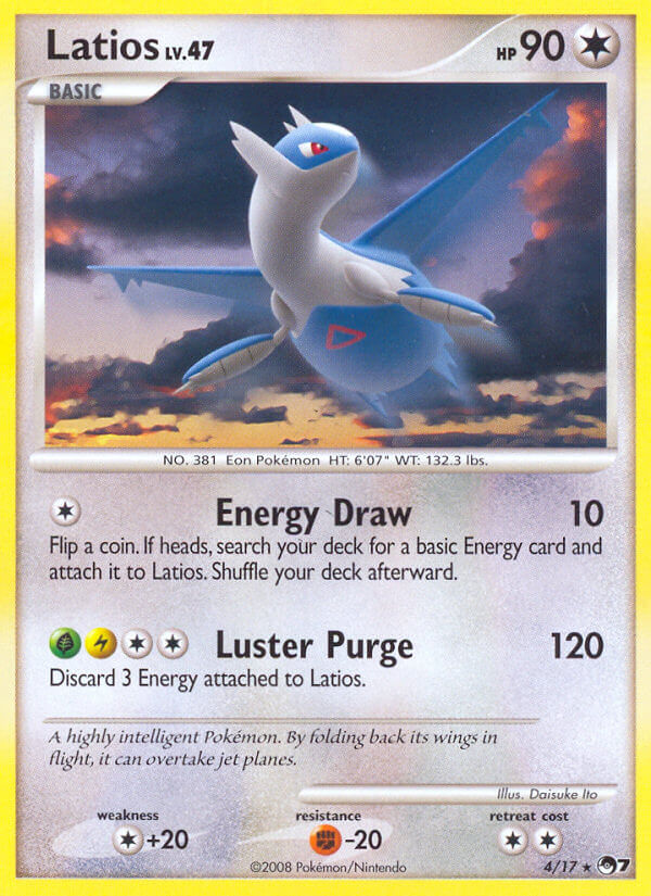 Latios Pokémon card