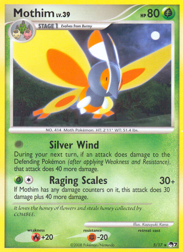 Mothim Pokémon card