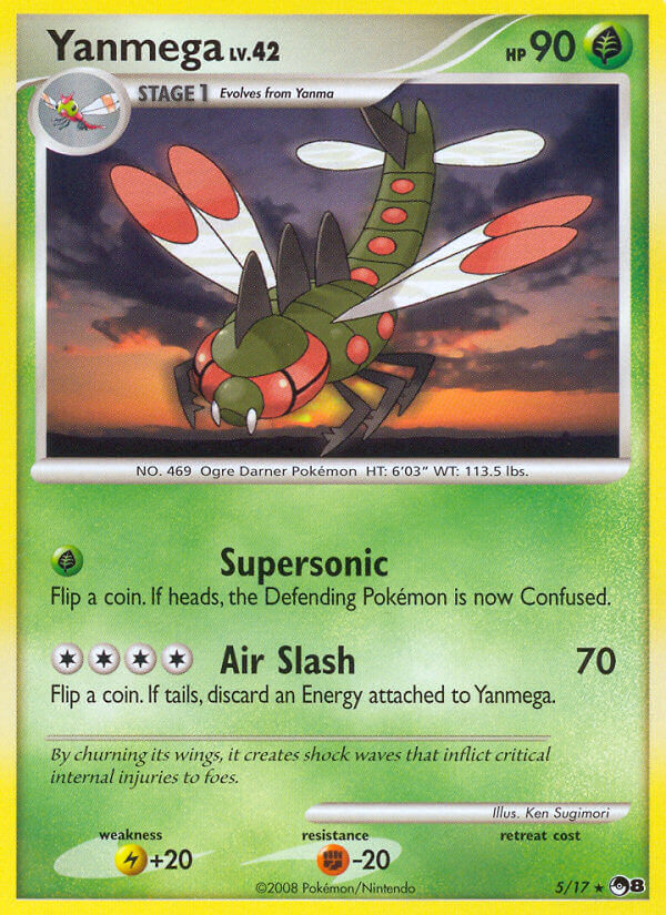 Yanmega Pokémon card