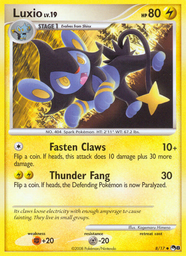 Luxio Pokémon card