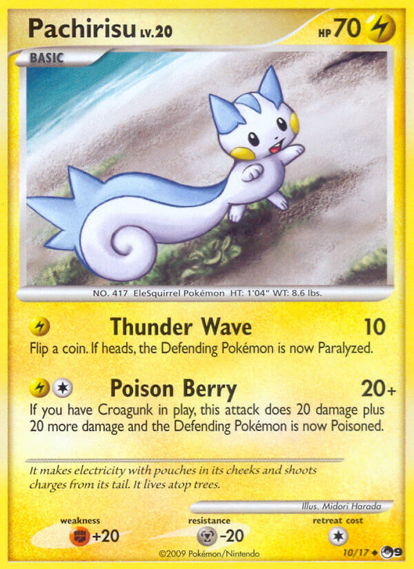 Pachirisu Pokémon card