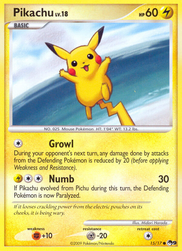 Pikachu Pokémon card