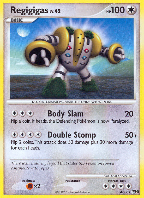Regigigas Pokémon card