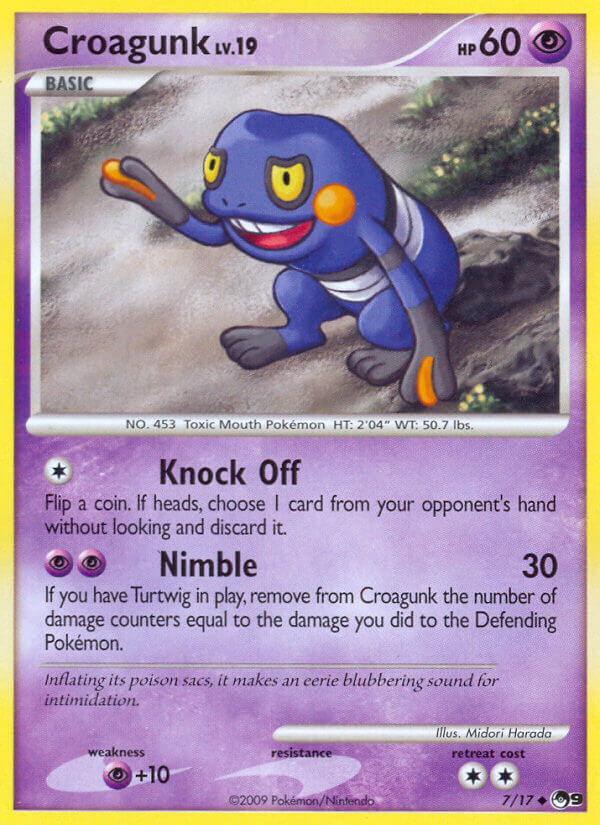 Croagunk Pokémon card