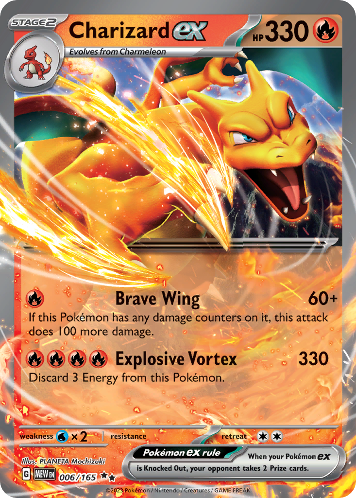 Charizard ex Pokémon card