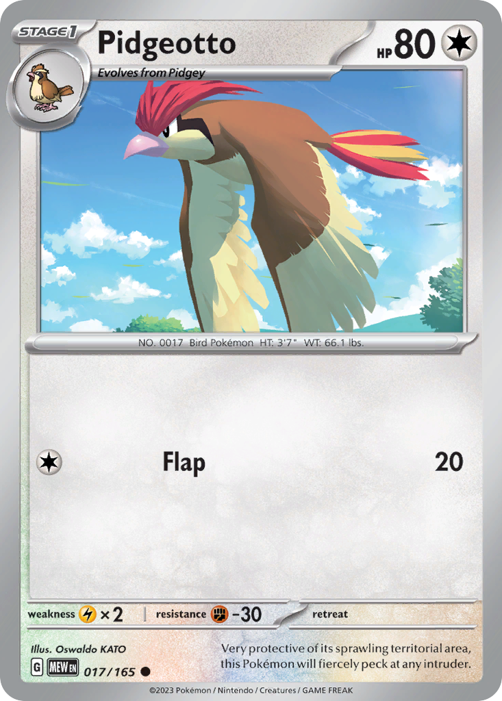 Pidgeotto Pokémon card