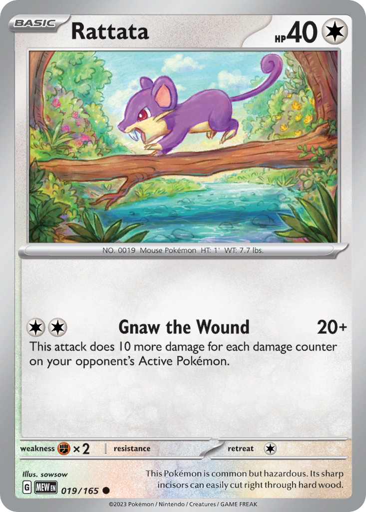 Rattata Pokémon card