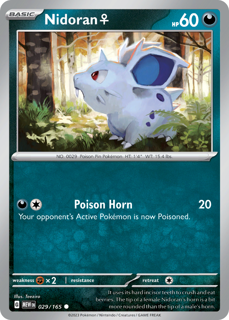 Nidoran♀ Pokémon card