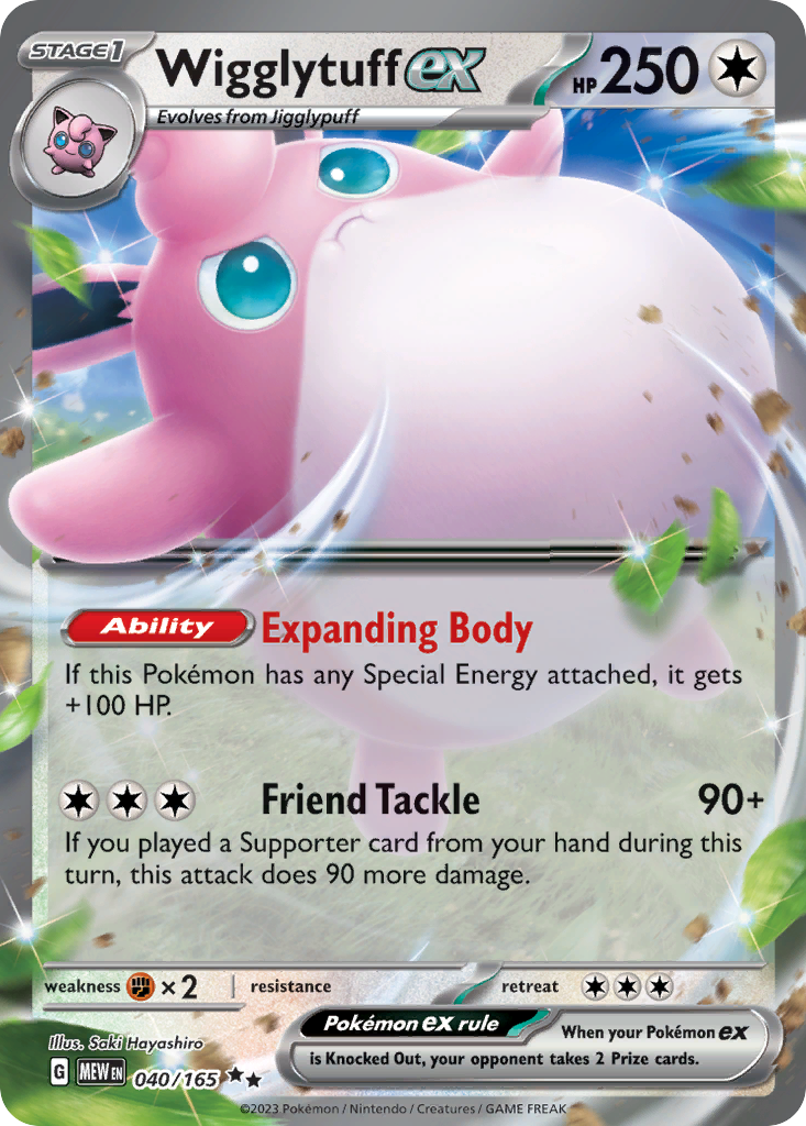 Wigglytuff ex Pokémon card