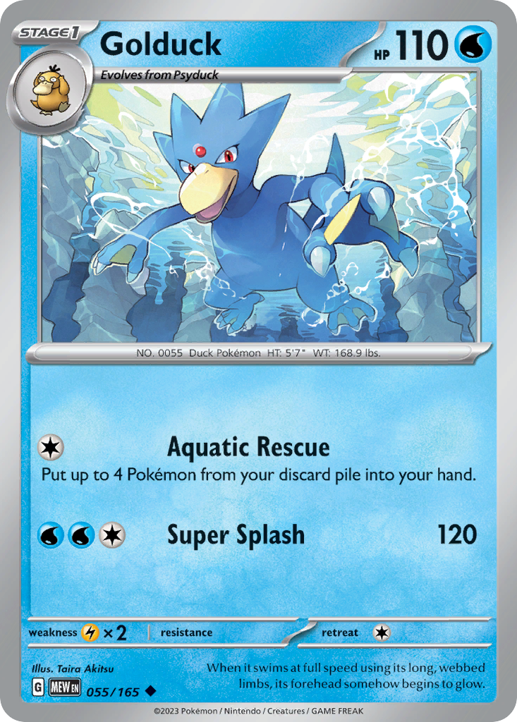 Golduck Pokémon card