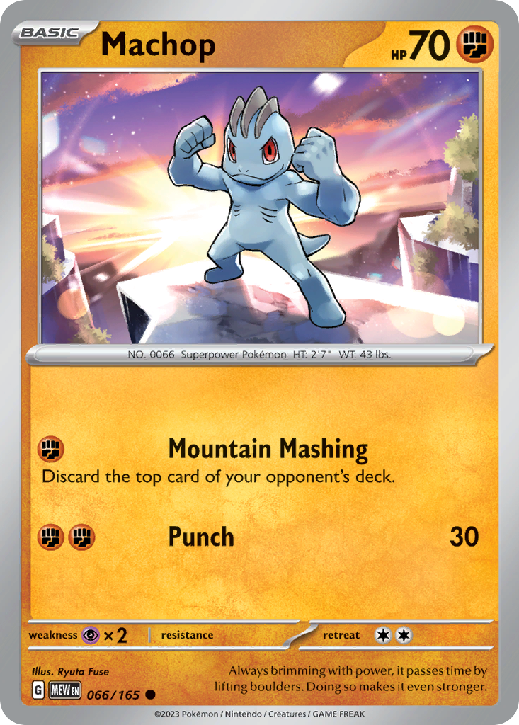 Machop Pokémon card