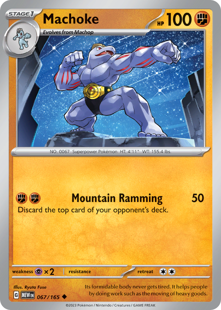 Machoke Pokémon card