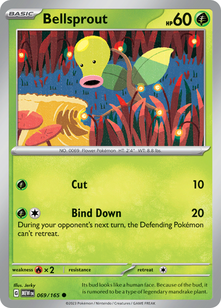 Bellsprout Pokémon card