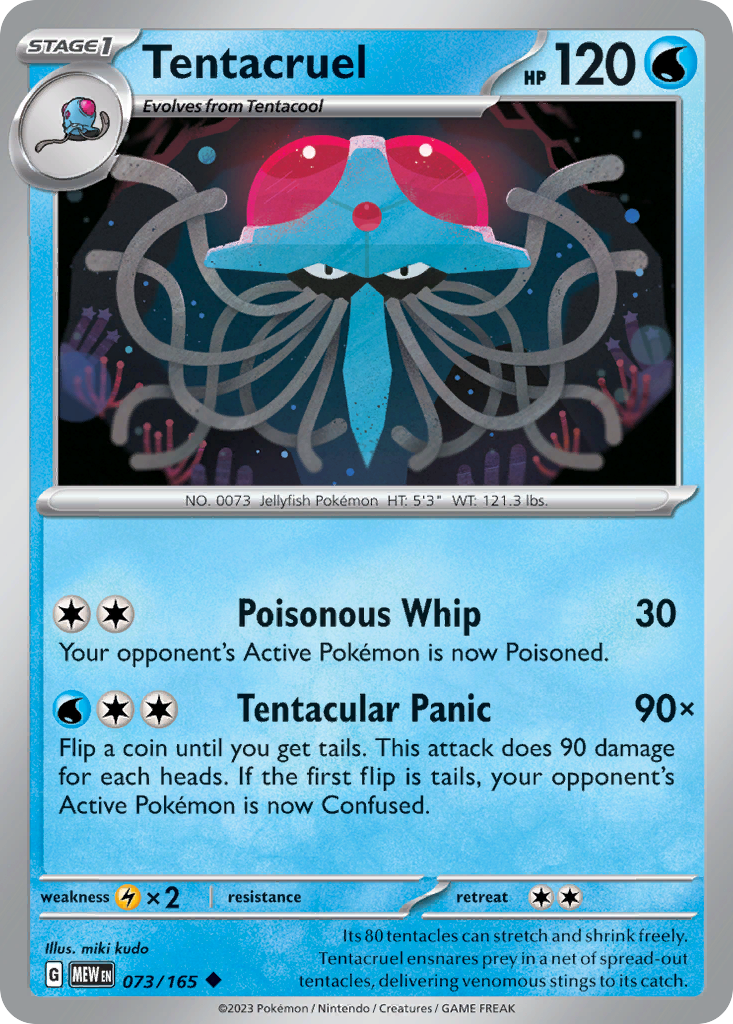 Tentacruel Pokémon card