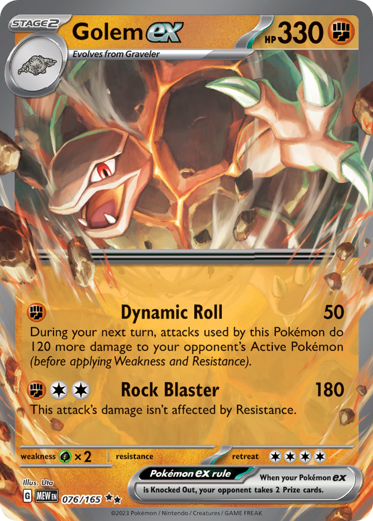Golem ex Pokémon card
