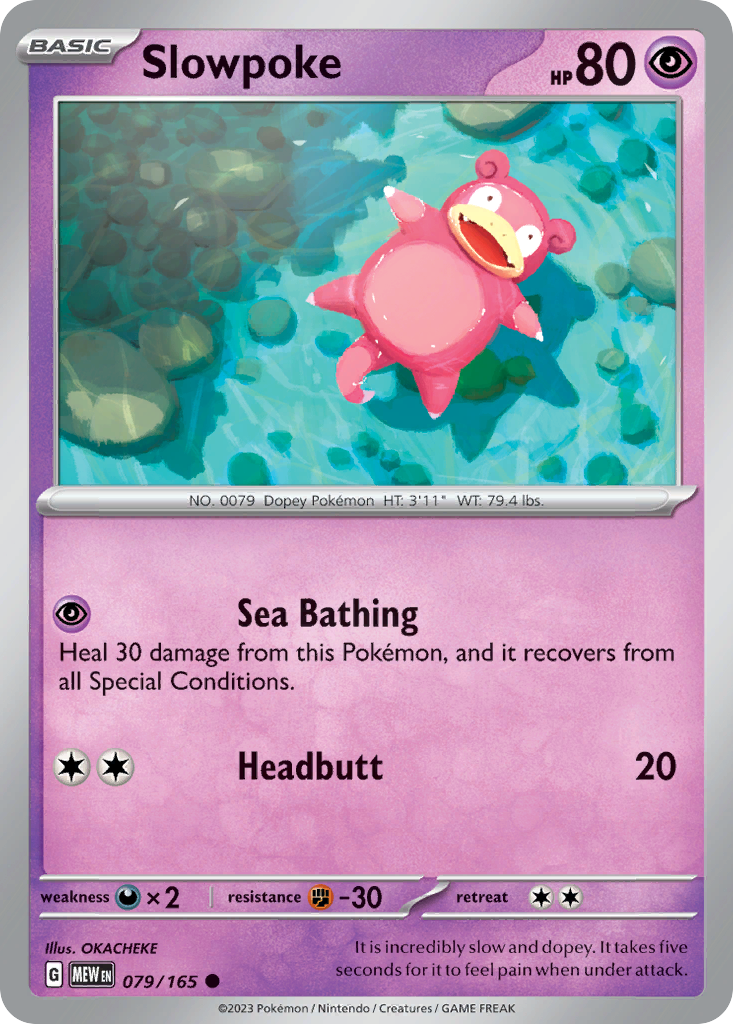 Slowpoke Pokémon card