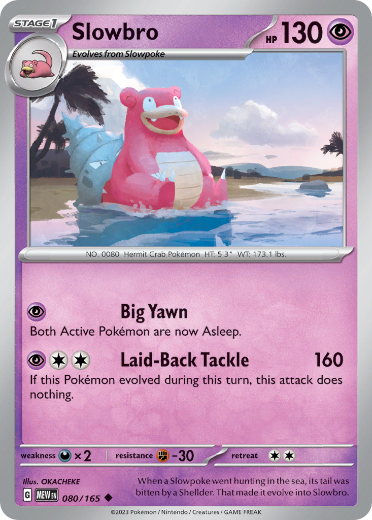 Slowbro Pokémon card