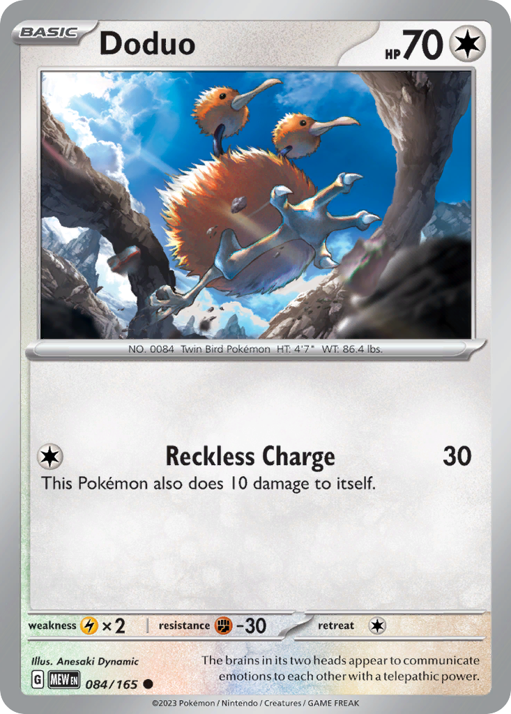 Doduo Pokémon card
