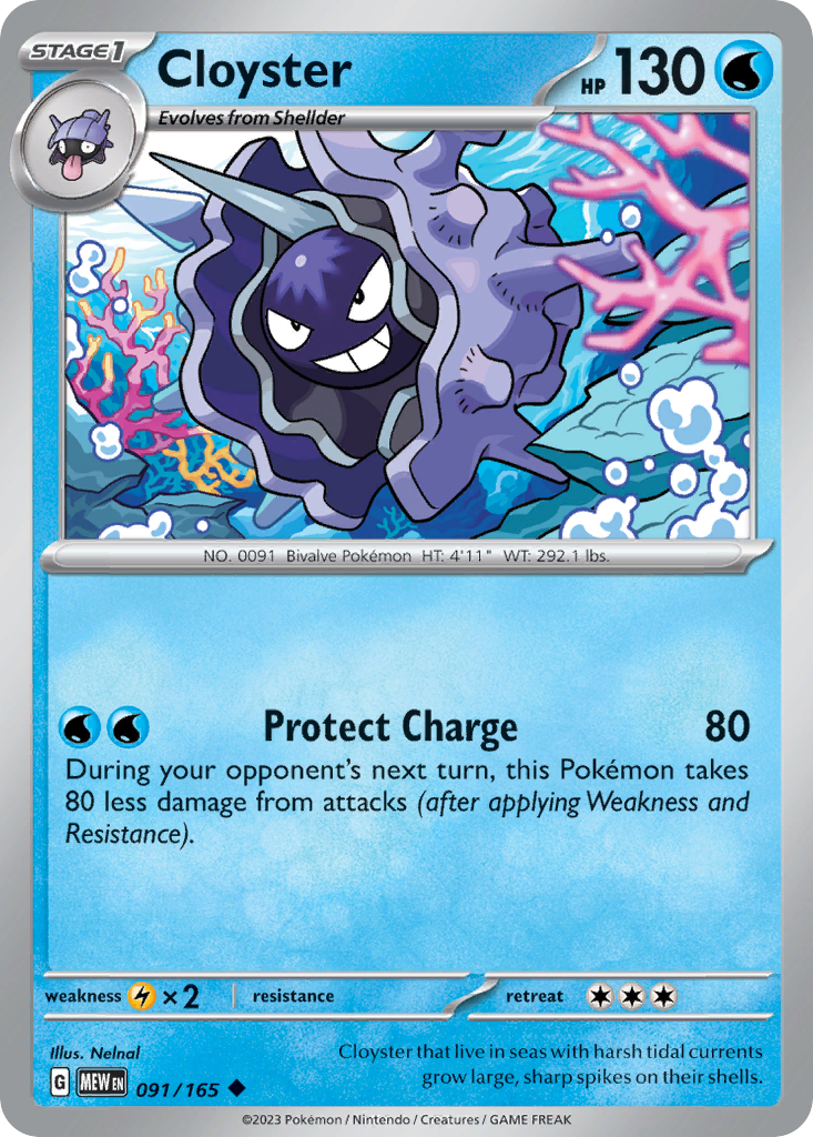 Cloyster Pokémon card