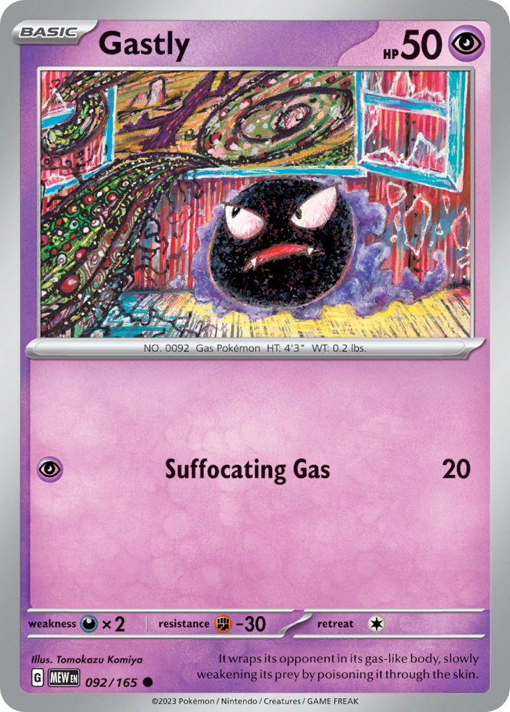 Gastly Pokémon card