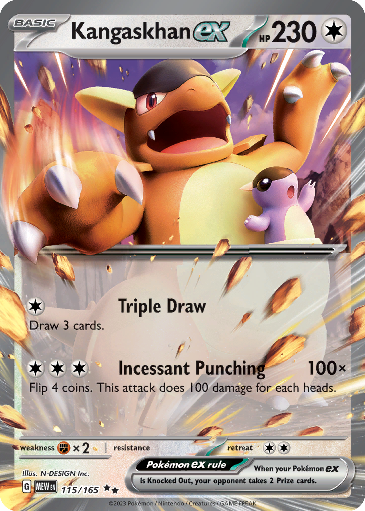 Kangaskhan ex Pokémon card