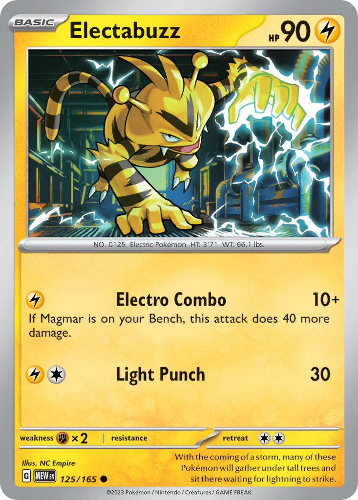 Electabuzz Pokémon card