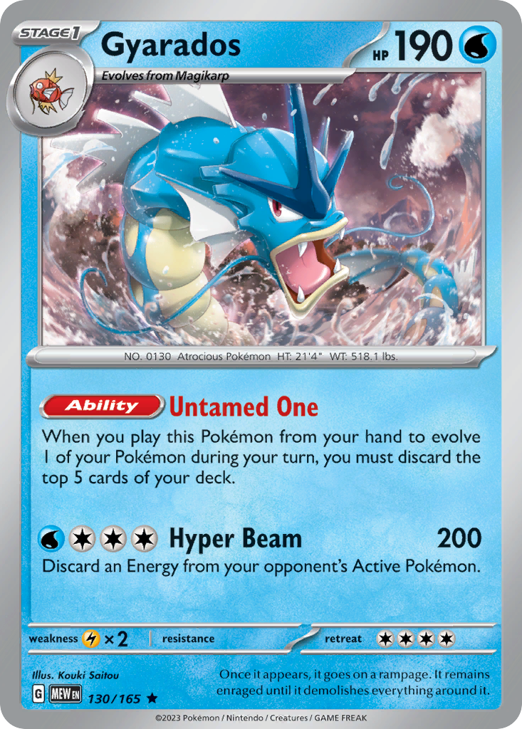 Gyarados Pokémon card