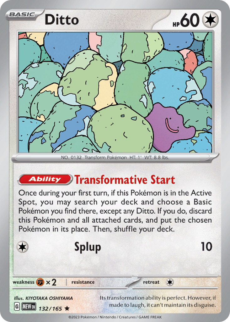Ditto Pokémon card