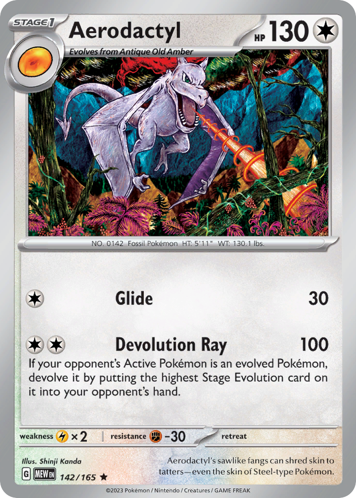 Aerodactyl Pokémon card