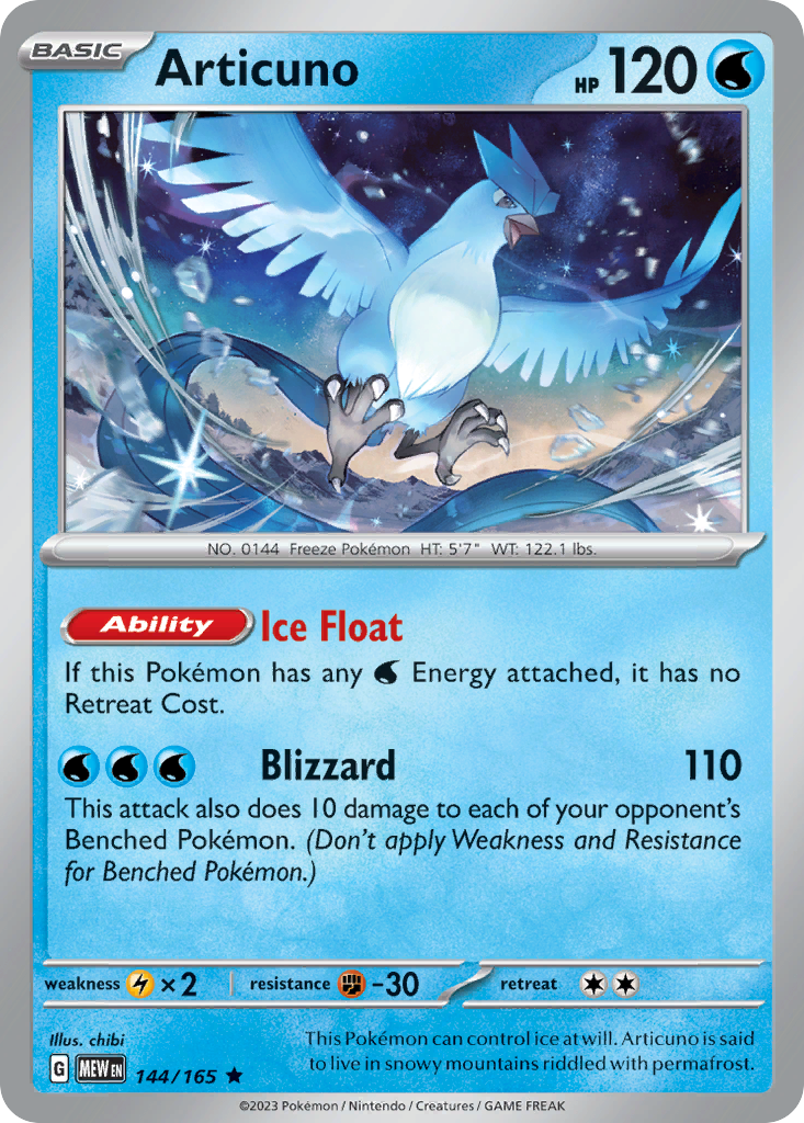 Articuno Pokémon card