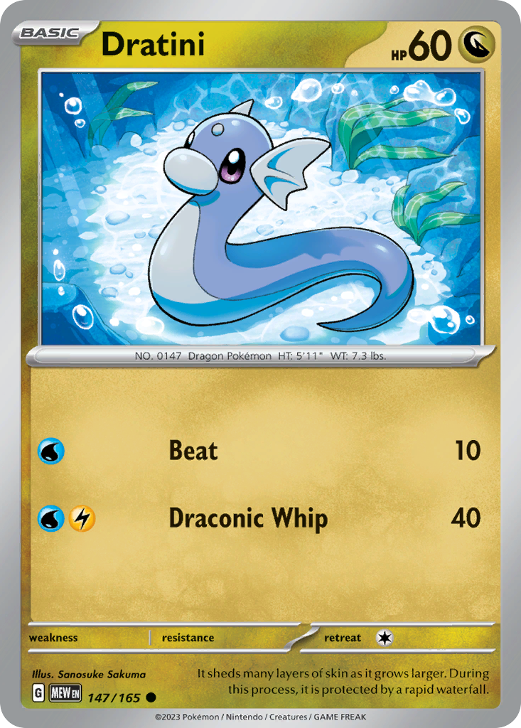 Dratini Pokémon card