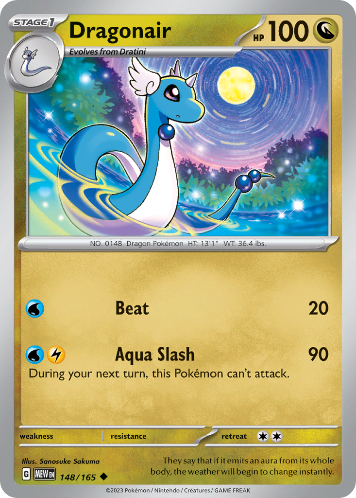 Dragonair Pokémon card