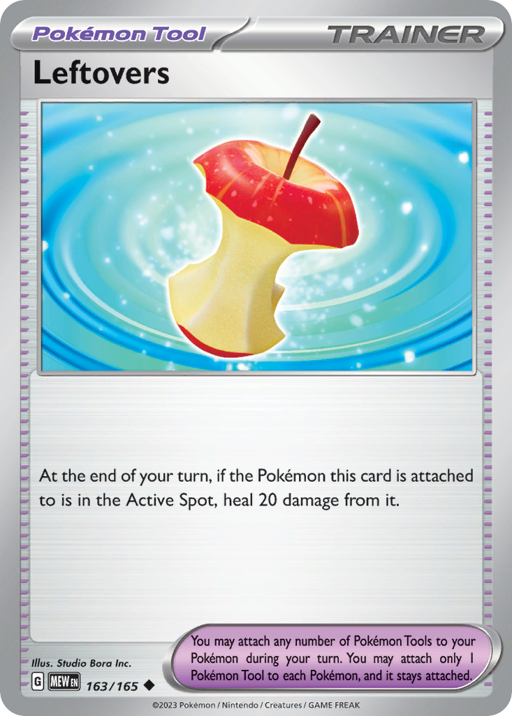 Leftovers Pokémon card