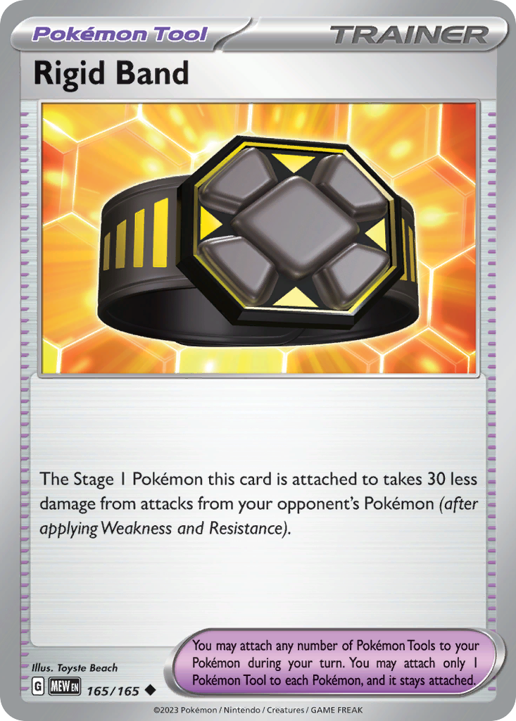 Rigid Band Pokémon card