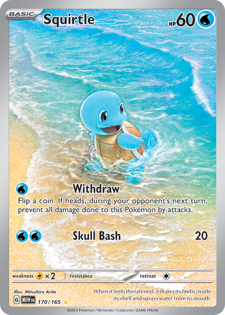 Squirtle Pokémon card