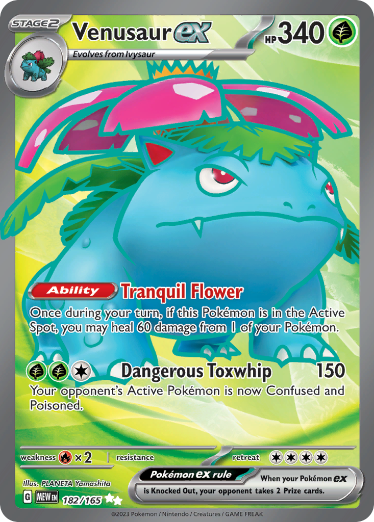 Venusaur ex Pokémon card