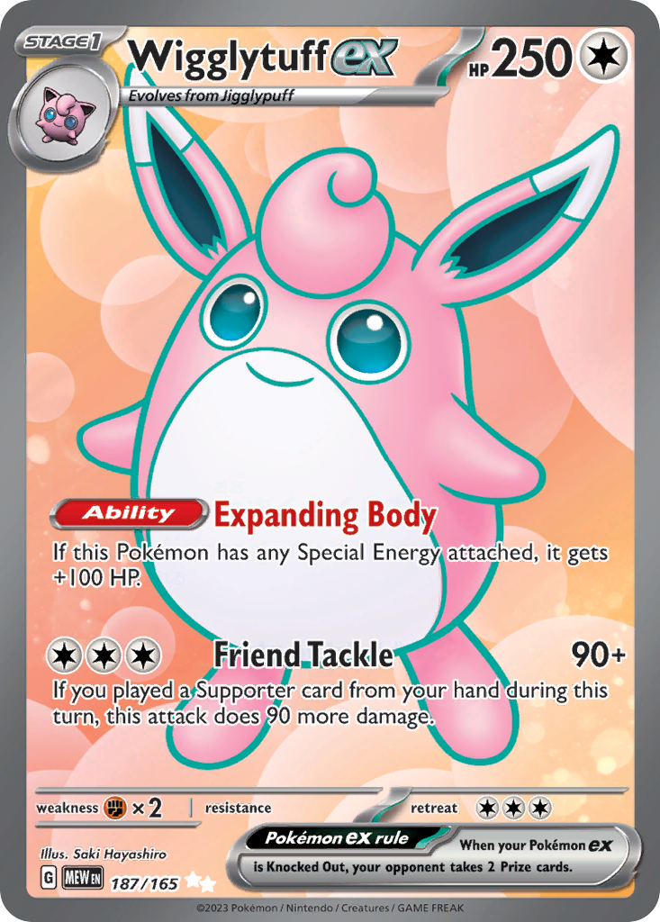 Wigglytuff ex Pokémon card