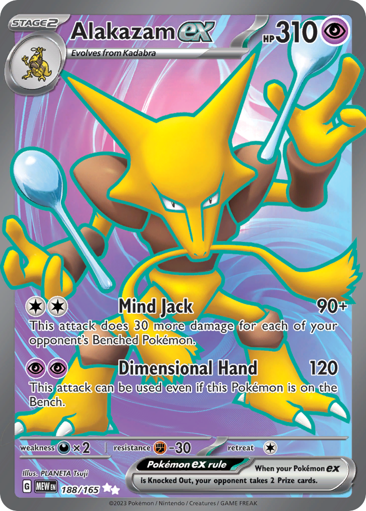 Alakazam ex Pokémon card