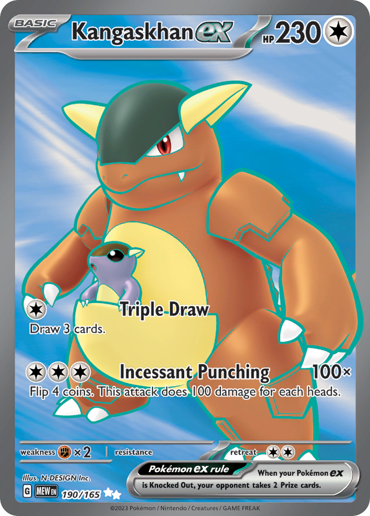 Kangaskhan ex Pokémon card