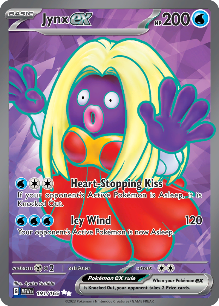 Jynx ex Pokémon card
